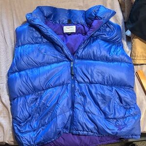 Vintage Reebok Purple and Blue Puffer Vest
